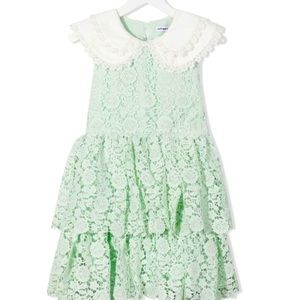 Self-Portrait mint dress